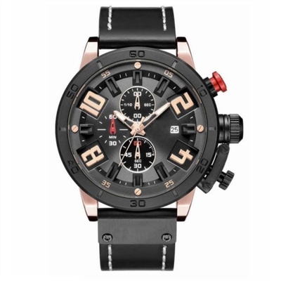 Der Lederband-vielseitige Uhr-Pin Buckle Alloy Case Chronos-Sport-Uhr der Männer