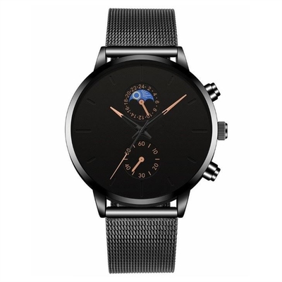 Der Leben-wasserdichten Männer Edelstahl-Mesh Bracelet Watchs 30m zufälliger Mesh Watches