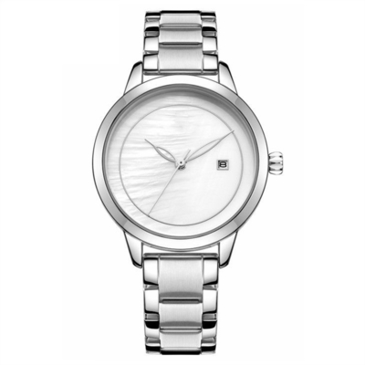 Edelstahl-Frauen-Quarz-Armbanduhr-Metall für Damen-einfache Mode