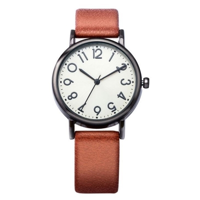 Quarzwerk-Damen überziehen Leben-wasserdichte kleine lederne Uhr Uhr-Vogues 30m mit Leder