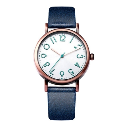 Quarzwerk-Damen überziehen Leben-wasserdichte kleine lederne Uhr Uhr-Vogues 30m mit Leder