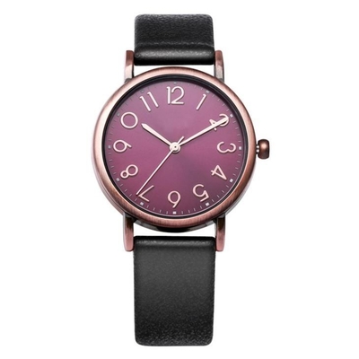 Quarzwerk-Damen überziehen Leben-wasserdichte kleine lederne Uhr Uhr-Vogues 30m mit Leder