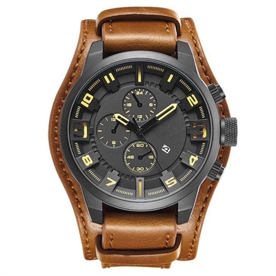 Pin Buckle Minimalist Mechanical Watch-Weinlese-mechanischer Sport passt auf