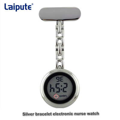 34mm Fall-Digital-Taschenuhr-organische Glaskettenuhren für Krankenschwestern
