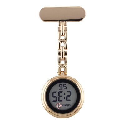 34mm Fall-Digital-Taschenuhr-organische Glaskettenuhren für Krankenschwestern