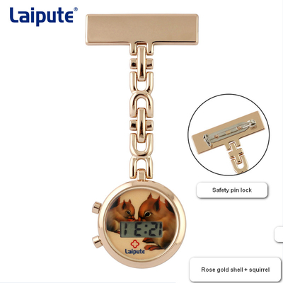 Nette Digital-Krankenschwestern befestigen auf Taschenuhr 27mm, Fall-Zink-, daslegierung imprägniern