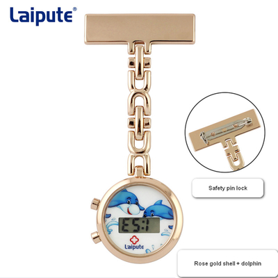 Nette Digital-Krankenschwestern befestigen auf Taschenuhr 27mm, Fall-Zink-, daslegierung imprägniern