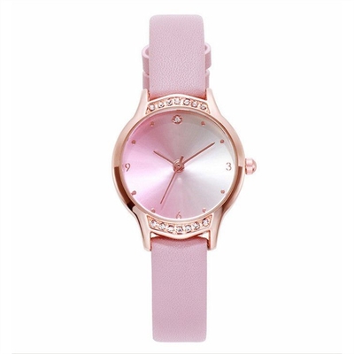 Diamond Watches Laipute-Frauen verhärtete Luxus- PU-Bügel Glas-Diamond Bezel Watch