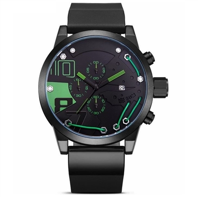Sport Quarz-Spiegel-Silikon-Digital LED passt 50mm analog-digitale Sport-Uhr auf
