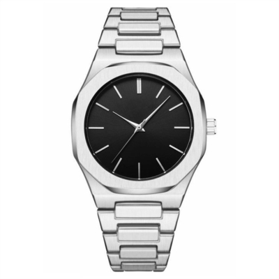 Strukturierte Edelstahl-Mesh Bracelet Watch Japan Movement-Edelstahl-Uhr
