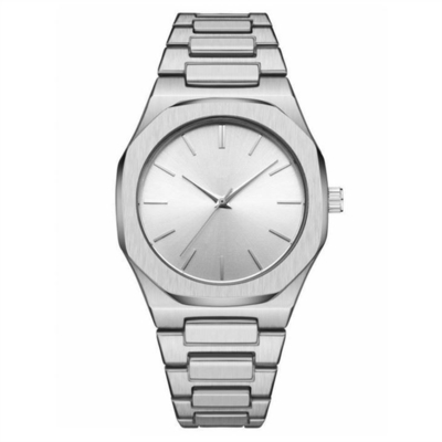 Strukturierte Edelstahl-Mesh Bracelet Watch Japan Movement-Edelstahl-Uhr
