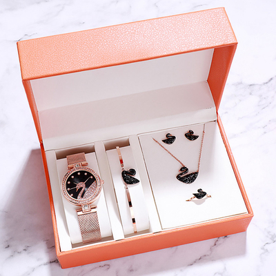 Milan Strap Ladys Watch And-Armband stellte die Uhr-und das Armband-Geschenk-Satz der Frauen ein