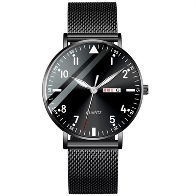 Die Uhr-Edelstahl-Klassiker-einfache Uhren der runde Skala-einfachen stilvollen Männer