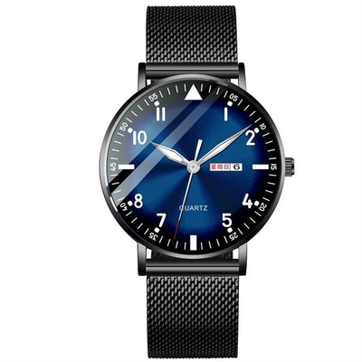 Die Uhr-Edelstahl-Klassiker-einfache Uhren der runde Skala-einfachen stilvollen Männer