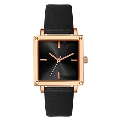 Lederne/Skala-Skala Mesh Strap Women Quartz Wrist-Uhr-30M Life Waterproof Square nicht