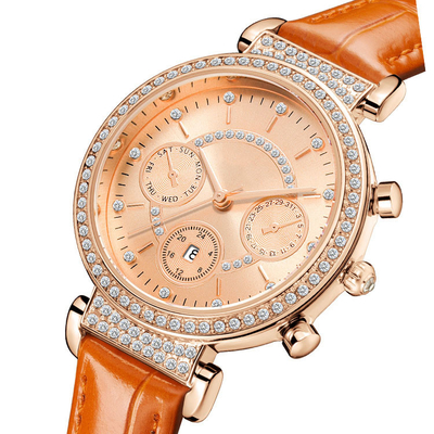 Mode-Luxusquarz-Uhr für Frauen wasserdichter Diamond Watches