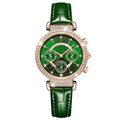 Mode-Luxusquarz-Uhr für Frauen wasserdichter Diamond Watches