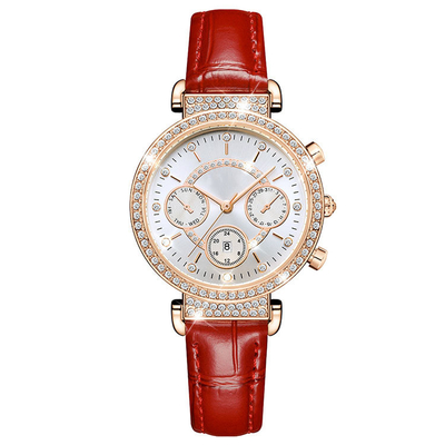 Mode-Luxusquarz-Uhr für Frauen wasserdichter Diamond Watches