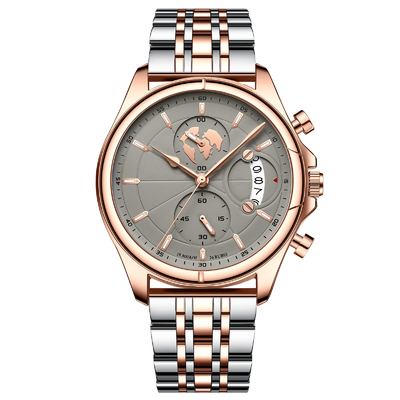 Sport-Art-rostfreie Bügel-Uhr-große Skala-Quarz-Armbanduhren für Männer