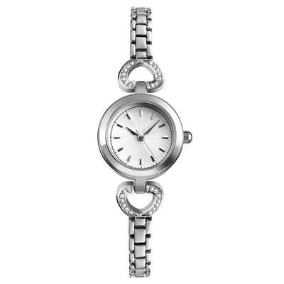 Mahlungs-Edelstahl-Quarz-Armbanduhr Diamond Encrusted Dial