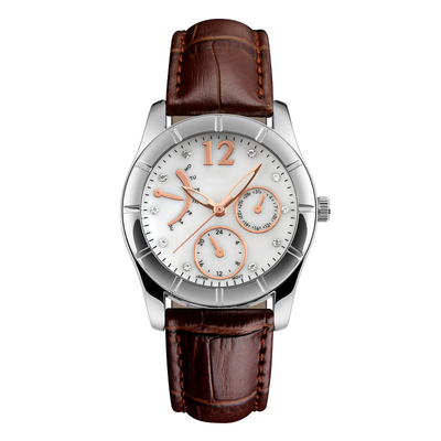 Kundengebundene Service-Edelstahl-Quarz-Armbanduhr-Schnallen-Verschluss-Art wasserdicht