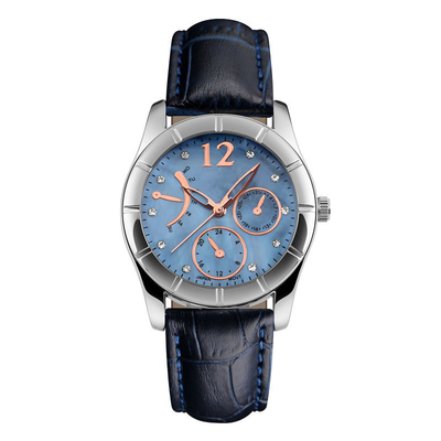 Kundengebundene Service-Edelstahl-Quarz-Armbanduhr-Schnallen-Verschluss-Art wasserdicht