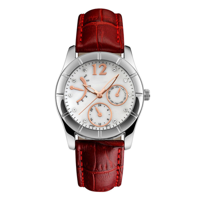 Kundengebundene Service-Edelstahl-Quarz-Armbanduhr-Schnallen-Verschluss-Art wasserdicht