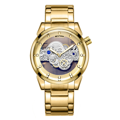 Herren-Armbanduhr aus Quarz-Edelstahl, 3 ATM wasserdicht