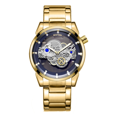 Herren-Armbanduhr aus Quarz-Edelstahl, 3 ATM wasserdicht