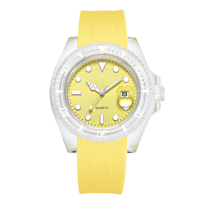 Runde Quarz-Armbanduhr aus Edelstahl mit farbigem Zifferblatt, Gewicht 95 g