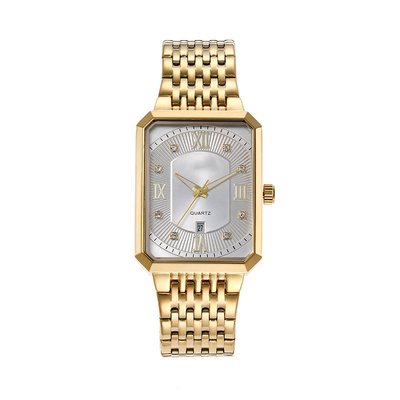 Geschäfts-silberne Quarz-Uhr 24cm mit Zeit-Anzeigen-Funktion