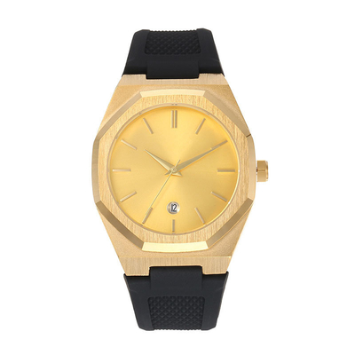40mm Quarz-Armbanduhr-Zeit-Anzeigen-Bewegungs-Edelstahl