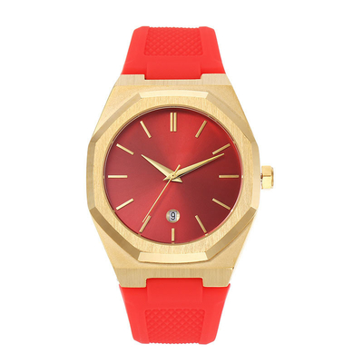 40mm Quarz-Armbanduhr-Zeit-Anzeigen-Bewegungs-Edelstahl