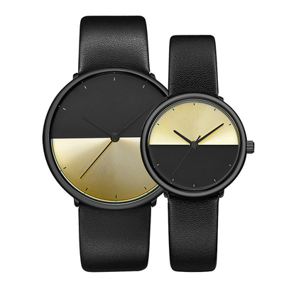 7mm starker PU-Gurt oder echte lederne Uhr 3ATM mit Sapphire Crystal Glass