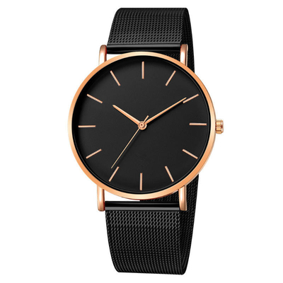 Kasten-Stärke der Kundenbezogenheits-Legierungs-analoge Quarz-Armbanduhr-7mm für Männer und Frauen