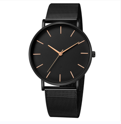 Kasten-Stärke der Kundenbezogenheits-Legierungs-analoge Quarz-Armbanduhr-7mm für Männer und Frauen