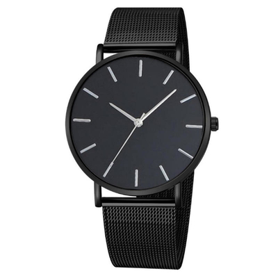 Kasten-Stärke der Kundenbezogenheits-Legierungs-analoge Quarz-Armbanduhr-7mm für Männer und Frauen