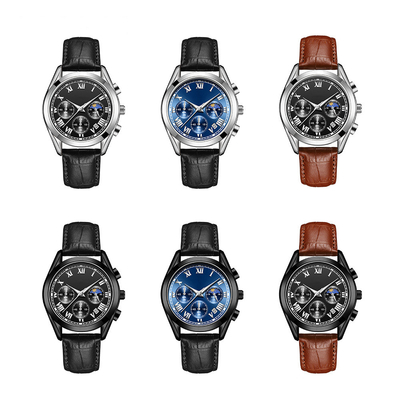 Mineral-Wasserbeständigkeit Crystal Buckle Quartz Battery Wristwatchess 30m 12mm