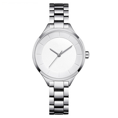 3ATM Wasserdichte Quarz-Armbanduhr aus Edelstahl