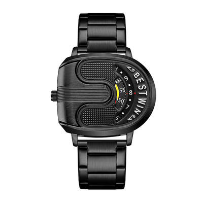 Farben Dial Edelstahluhr mit Quarz-Bewegungstechnologie