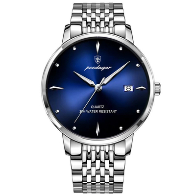135g Gewicht Edelstahl Quarz Armbanduhr mit Zeiger-Display
