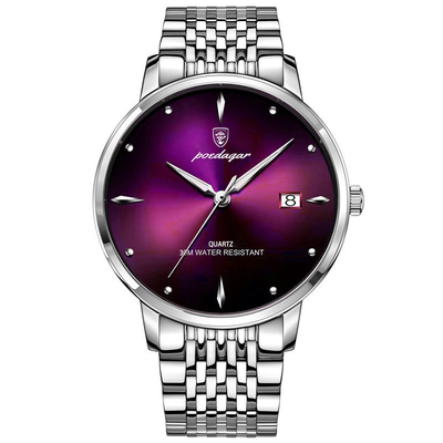 135g Gewicht Edelstahl Quarz Armbanduhr mit Zeiger-Display