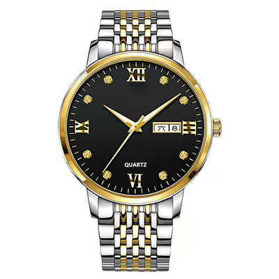 22 cm Bandlänge Quarz Armbanduhr mit Zeitanzeige