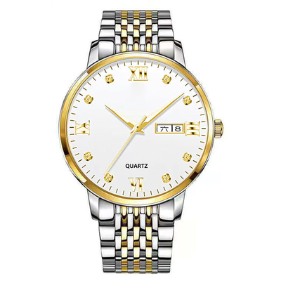 22 cm Bandlänge Quarz Armbanduhr mit Zeitanzeige