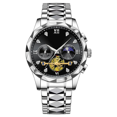 Zeitanzeige Metall-Armbanduhr mit modischem Stil und Funktion