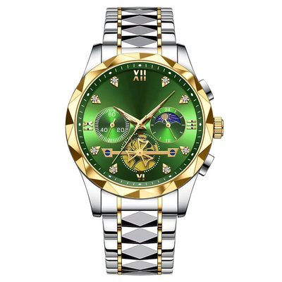 Zeitanzeige Metall-Armbanduhr mit modischem Stil und Funktion