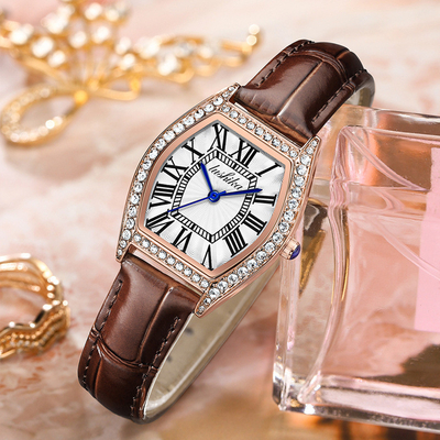 Black Band Quarz Batterie-Armbanduhren mit Chronographenfunktion und Buckel-Klammer