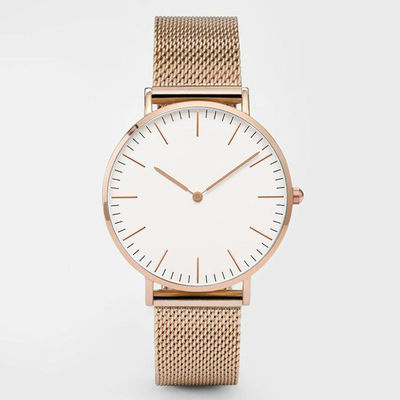 Nonwaterproof-Legierungs-Quarz-Armbanduhr, ROHS, das Armbanduhr für Damen neigt