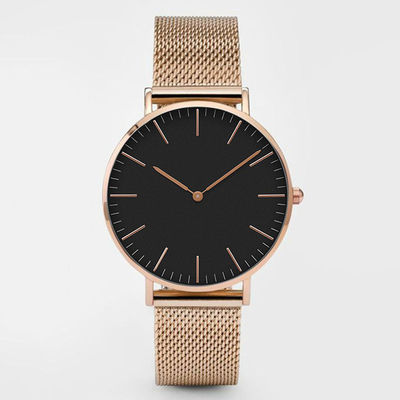 Nonwaterproof-Legierungs-Quarz-Armbanduhr, ROHS, das Armbanduhr für Damen neigt