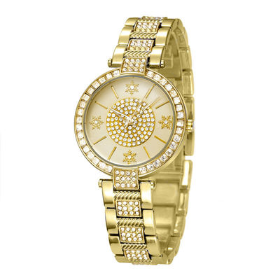10bar wasserdichter silberner Diamond Watch Womens, PC21 Weißgold Diamond Watch
